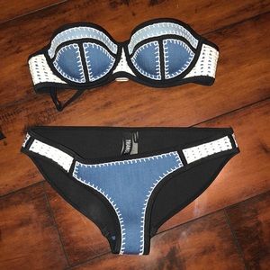 Denim Triangl bathing suit